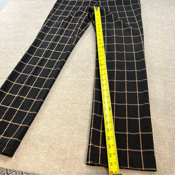Worthington Modern Fit Plaid Dress Suit Pants Black And Tan Women’s Size 10 - Picture 9 of 9